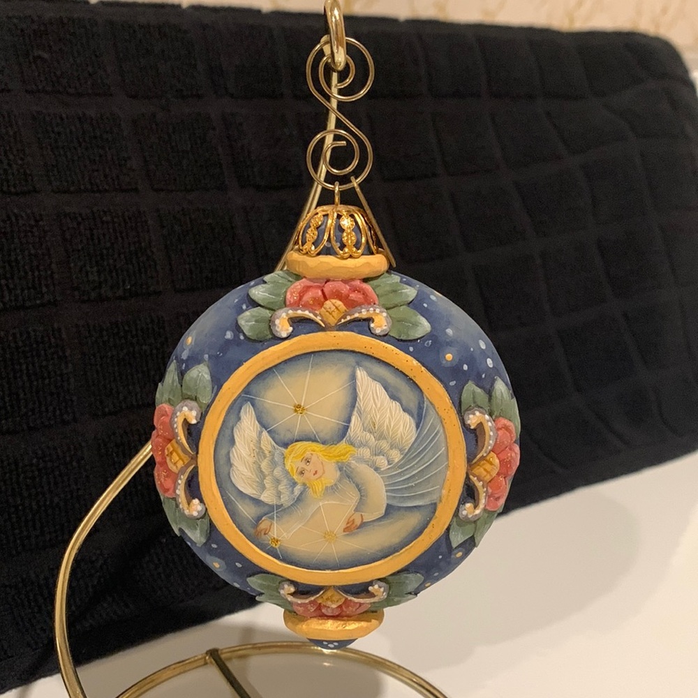 G DeBrekht Blue Angel Ornament
